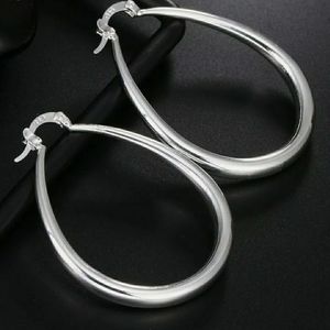 FINAL SALE Stunning .925 Silver Hoop Earrings